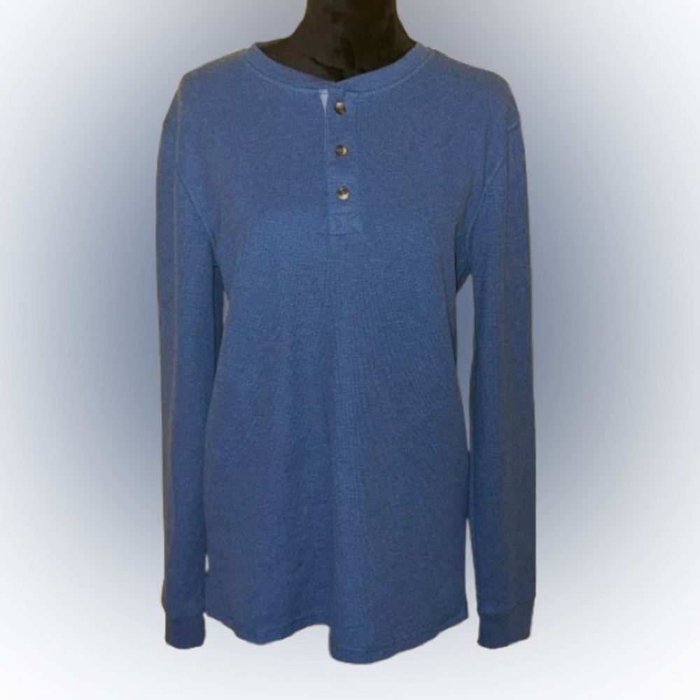 Blue Long Sleeve thermal Shirt